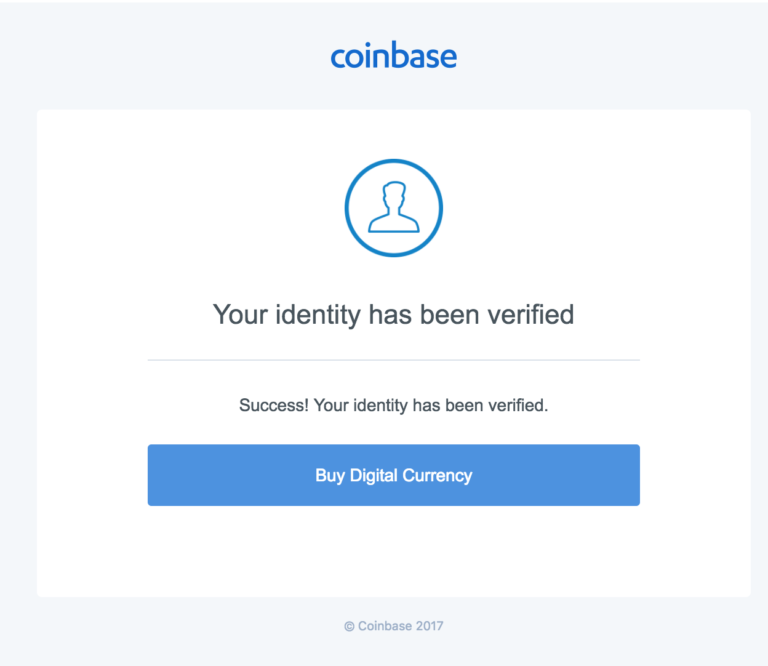 coinbase verify identity email