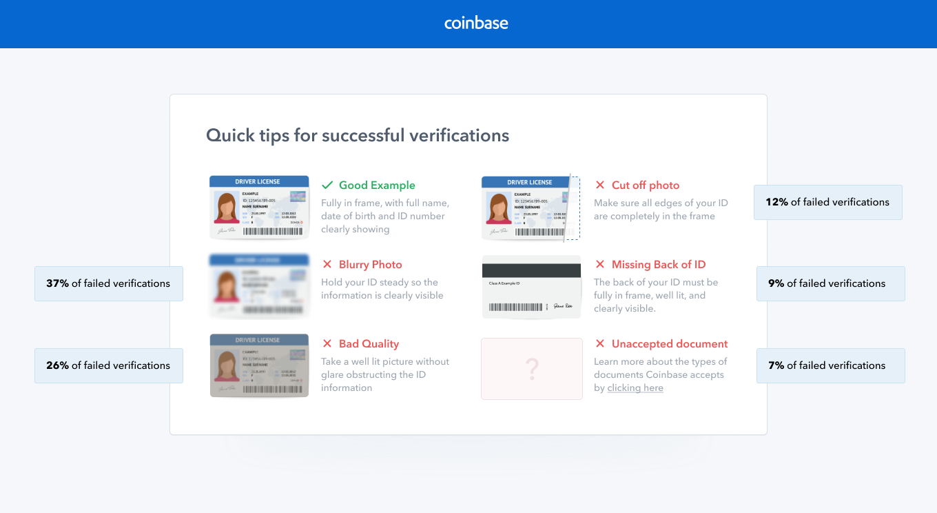 how to bypass coinbase id verification