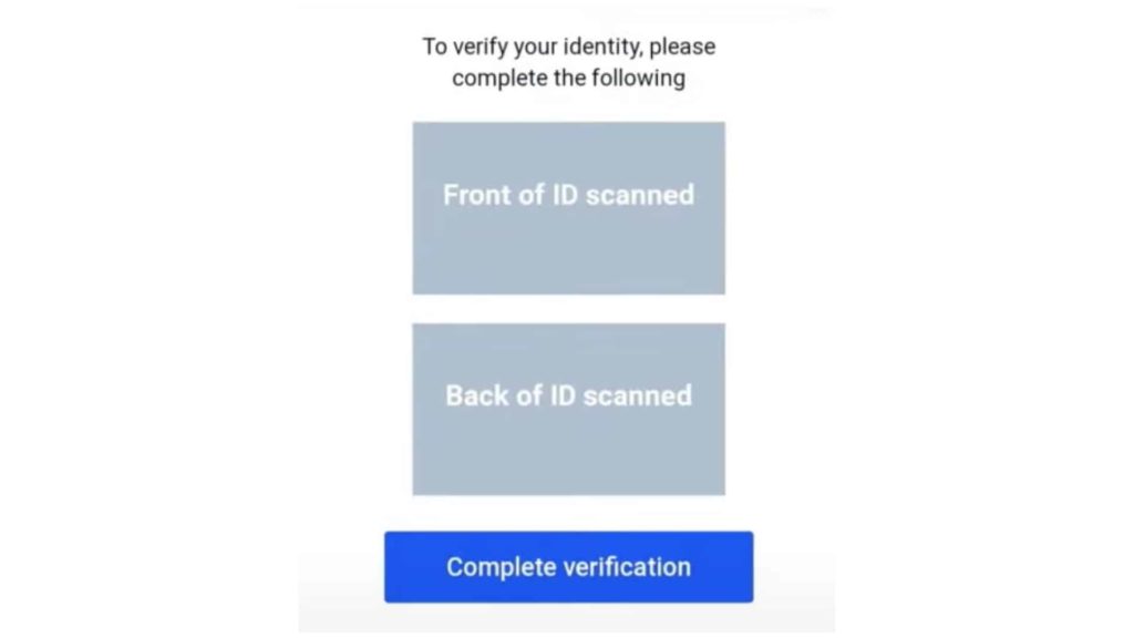 coinbase face verification